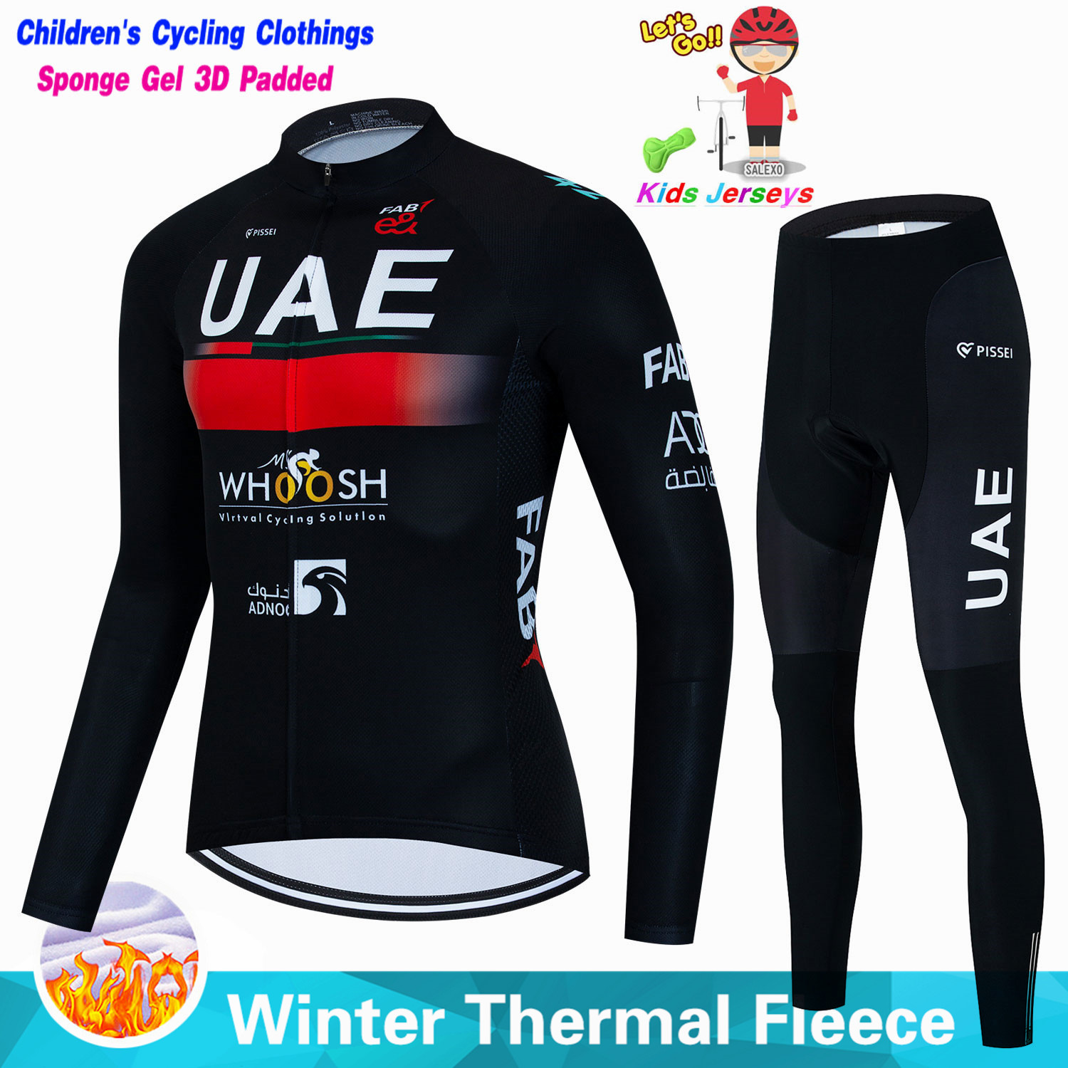 Winter Clothing Kids Sale - Uae Kinder Winter Fleece Radfahren Jersey