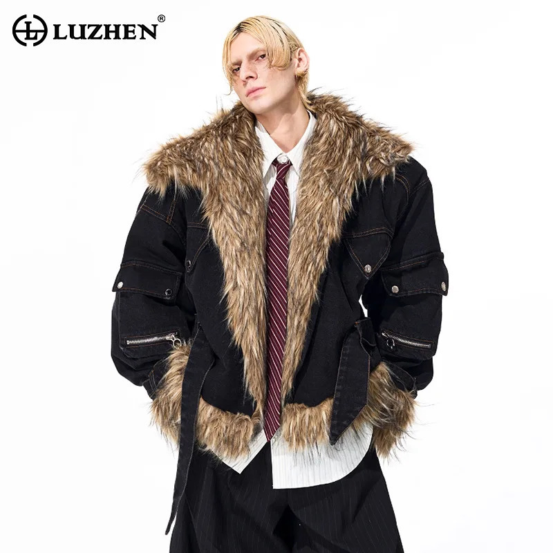 Warm Winter Clothing - LUZHEN Mode Personalisierte Faux Pelz Spleißen