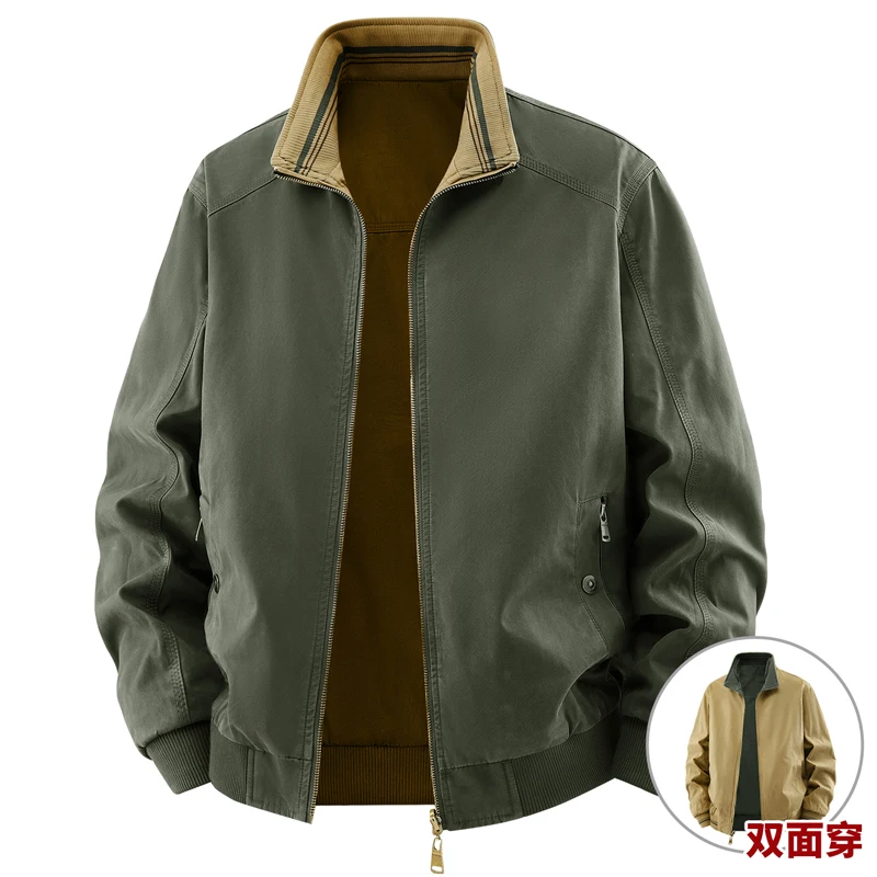 Quality Winter Clothing Bomber Jacket - Hochwertige Wendbare Jacke für Herren 100%