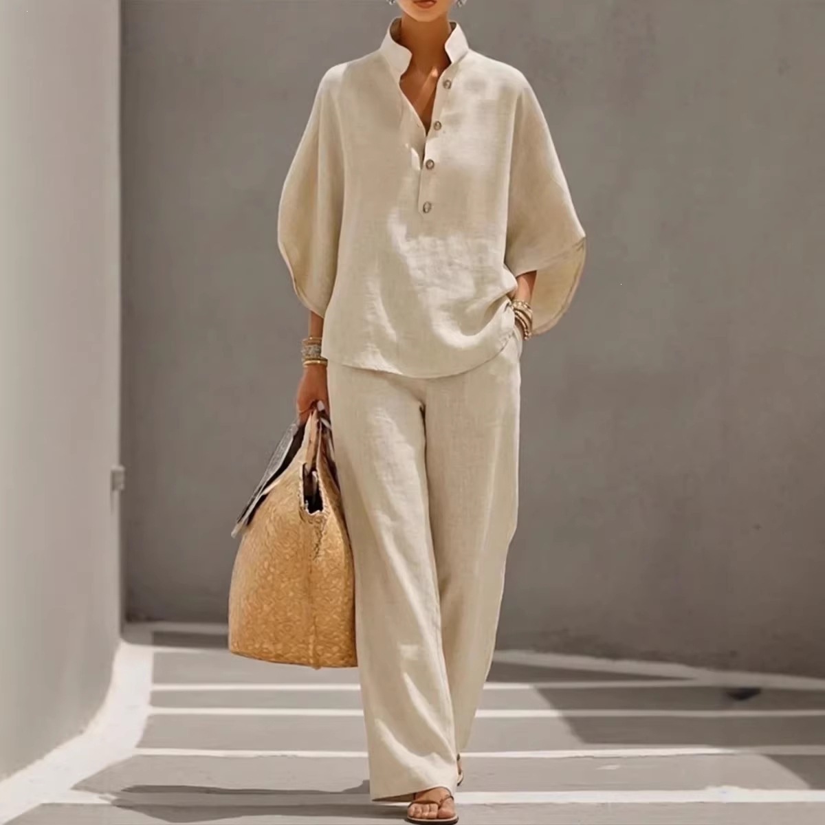 Winter Clothing Color - 2026 Neues Damen-Hemdset Lässiges Einfarbiges Set