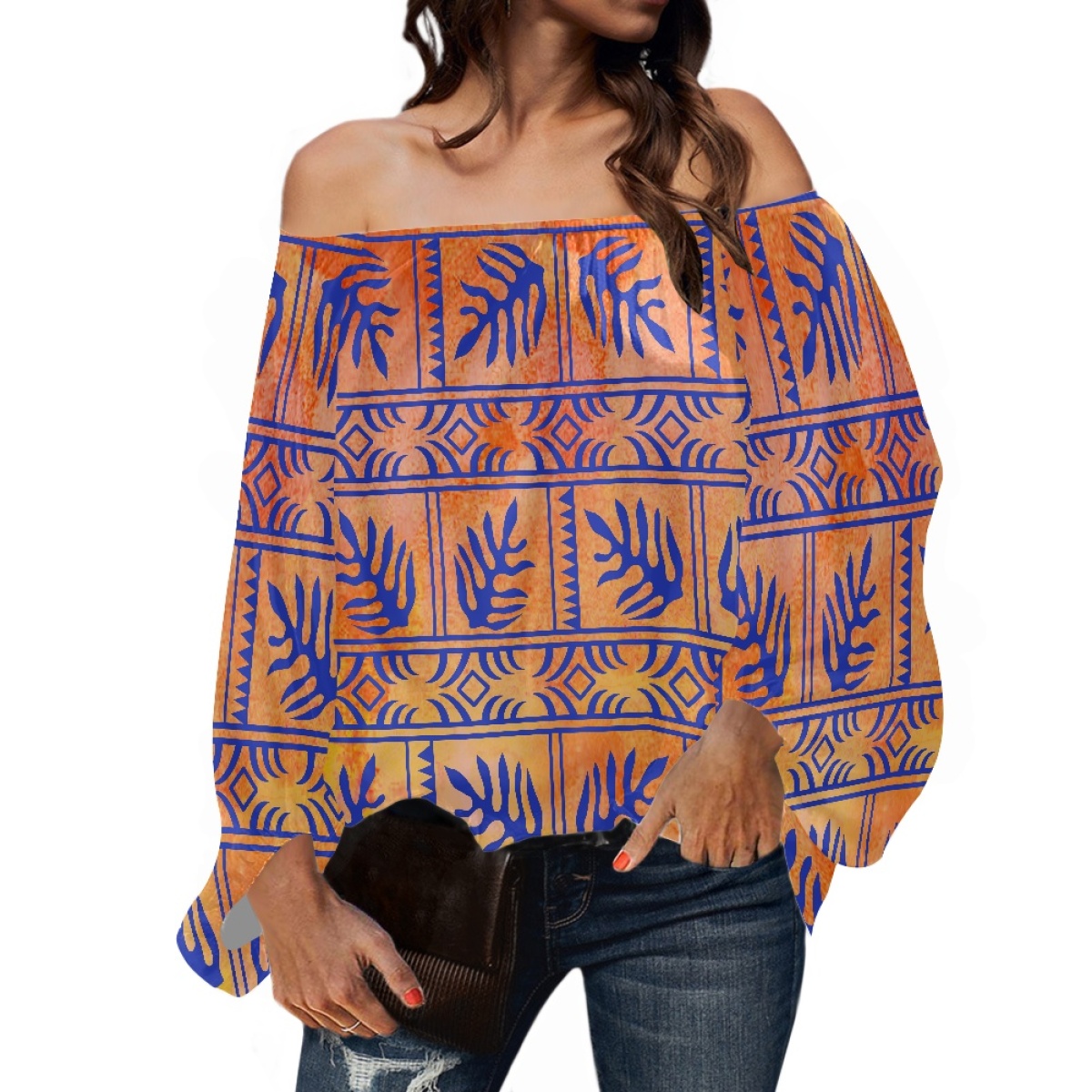 Winter Clothing Ladies - Polynesische Stammeskleidung Samoanische Tapa Tonganische Druckmuster