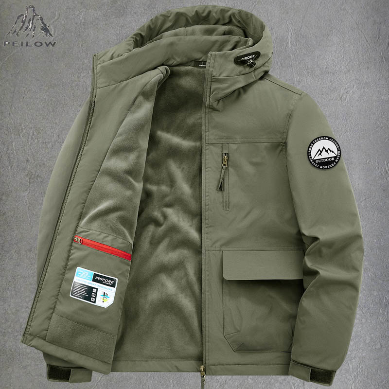 Quality Winter Clothing Bomber Jacket - Dicke Warme Winter-Bomberjacken mit Mehreren Taschen