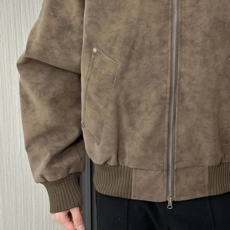 Quality Winter Clothing Bomber Jacket - Herbst Oversize Bomber Jacke Männer Zip