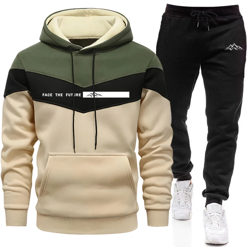 Warm Winter Clothing - Trainingsanzug für Herren, Modischer Lässiger Kapuzenpullover,