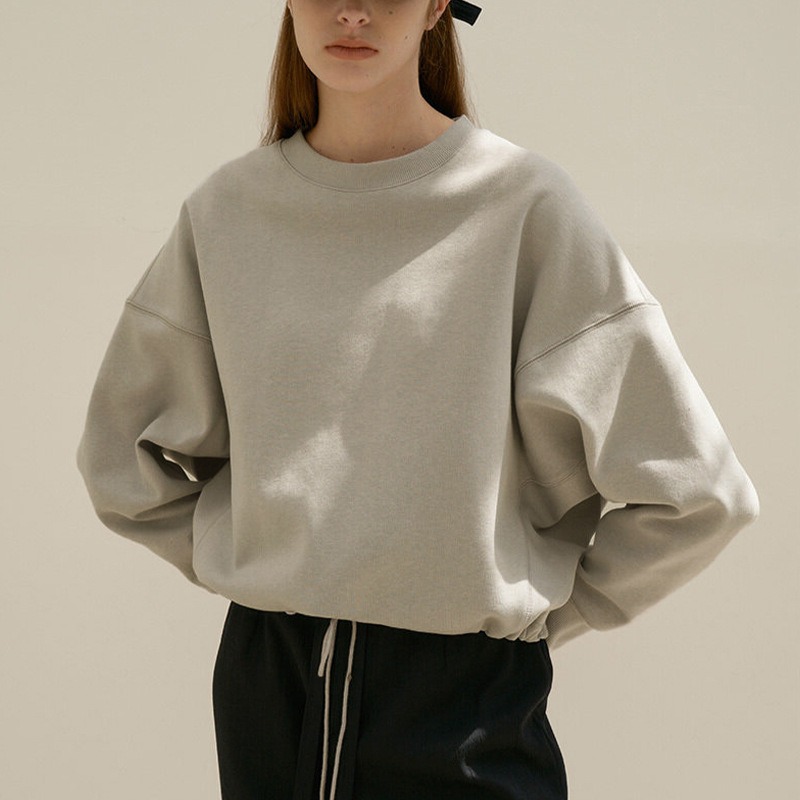 Winter Clothing Drawing - Damen Lockere Cropped-Jacke Lässiger Einfarbiger Sweatshirt