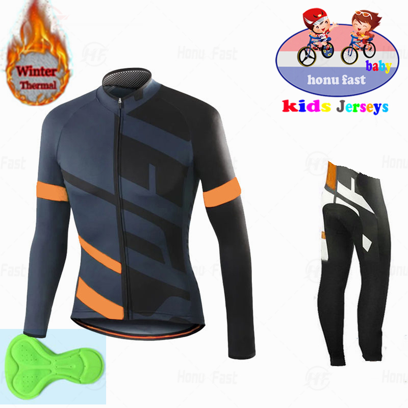 Winter Clothing Kids Sale - 2026 Jungen Winter Langarm-Radtrikot-Set Team-Radsportbekleidung Thermofleece