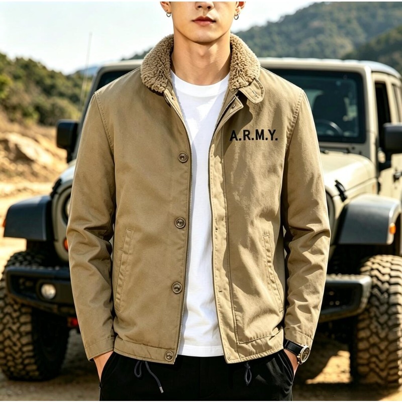 Quality Winter Clothing Bomber Jacket - Neue Modische Herren Fleece Warme Wintermäntel