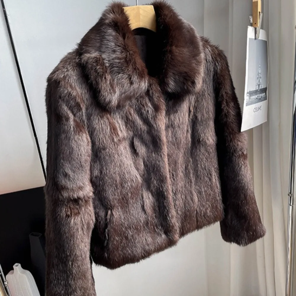 Natürliche Kaninchen Pelzmante – Winter Clothing Store Bewertung und Preis