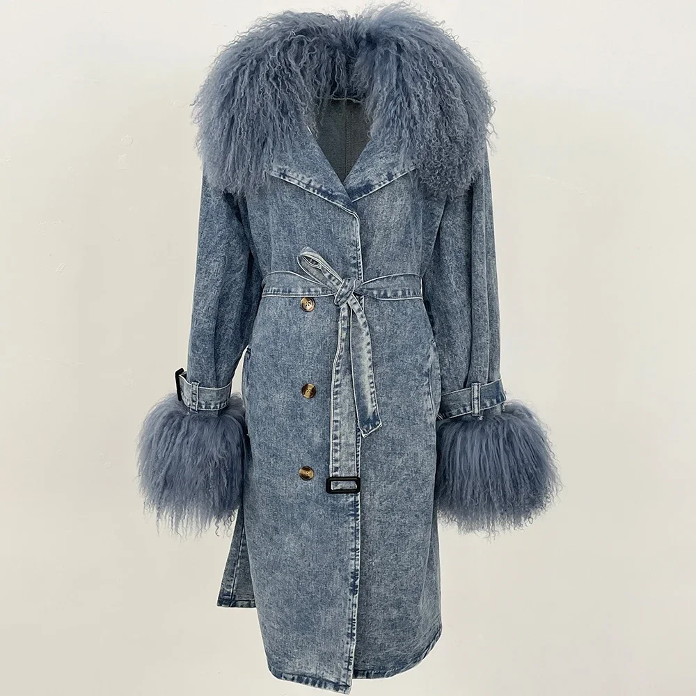 Pelz Mäntel Frau Langarm Tops  – Winter Clothing Store Bewertung und Preis