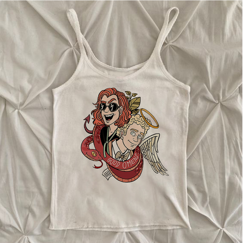 Good OmensY2k Good Omens Print – Winter Clothing Store Bewertung und Preis