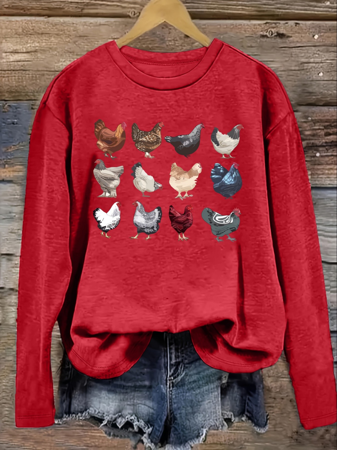 Damen-Freizeit-T-Shirt mit lan – Winter Clothing Color Bewertung und Preis