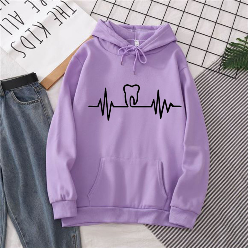Heatbeat Hoodie Graphic Tooth  – Winter Clothing Drawing Bewertung und Preis