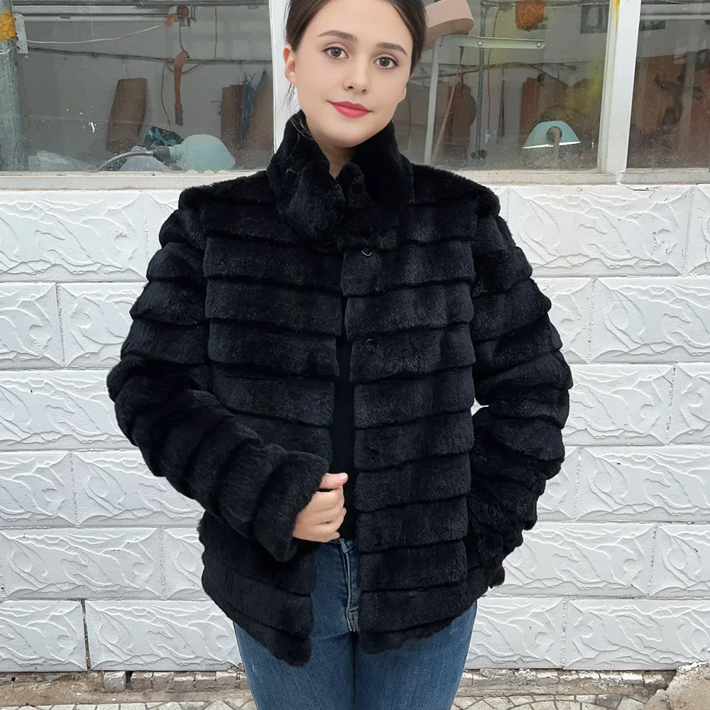 OFTBUY Kaninchen Echtpelzmante – Winter Clothing Store Bewertung und Preis