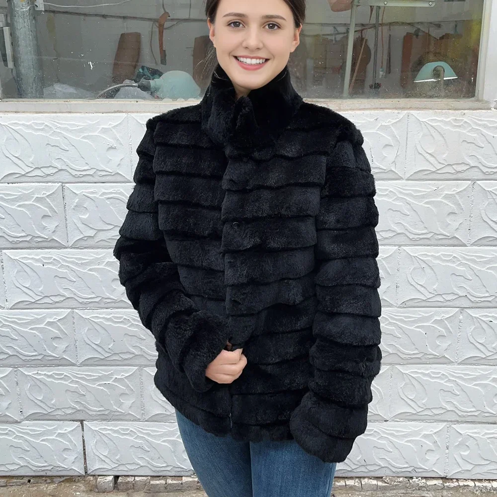OFTBUY Kaninchen Echtpelzmante – Winter Clothing Store Bewertung und Preis