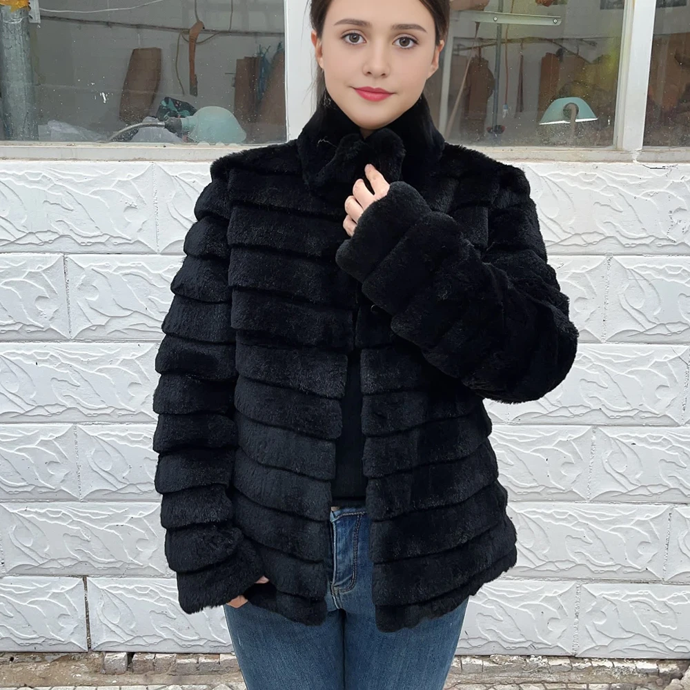 OFTBUY Kaninchen Echtpelzmante – Winter Clothing Store Bewertung und Preis
