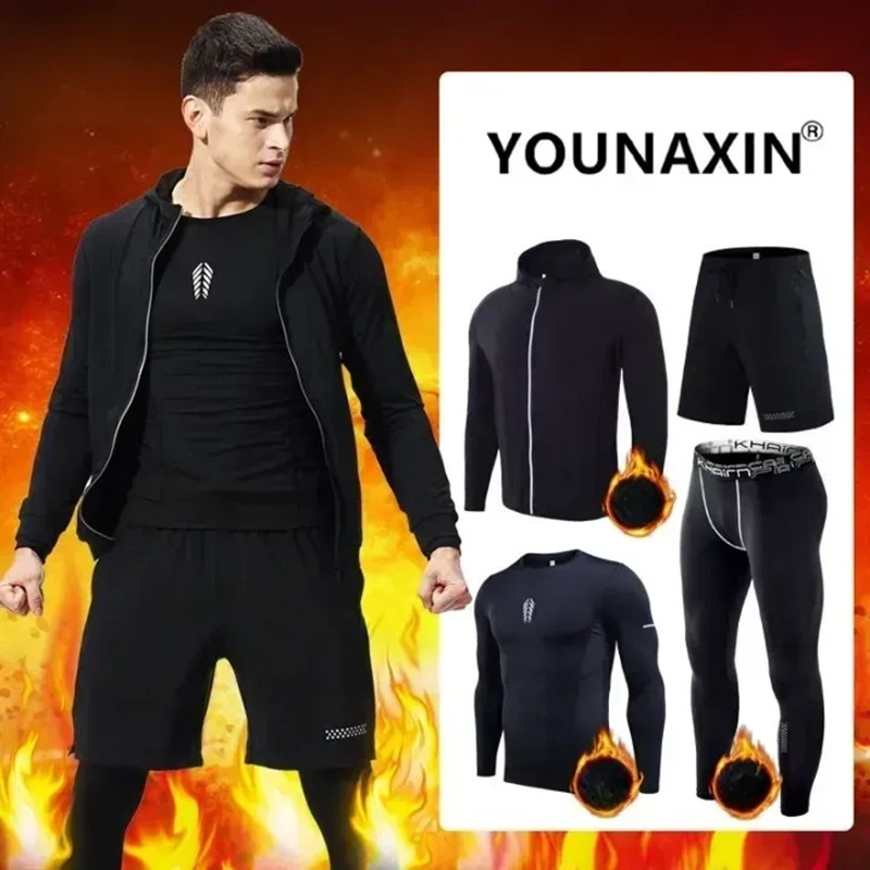 4-teiliges Herren-Fitness-Klei – Warm Winter Clothing Bewertung und Preis