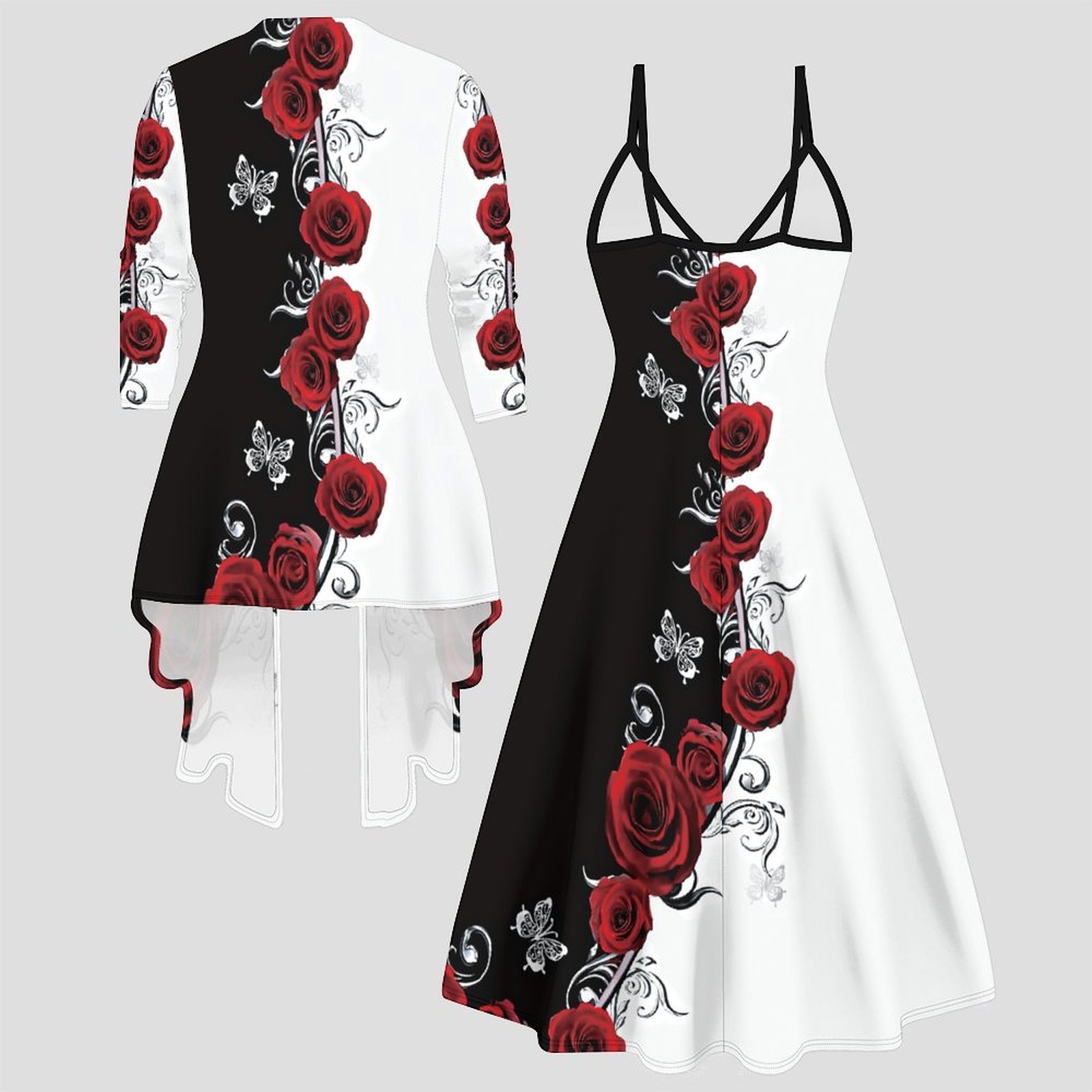 Bedrucktes Zweiteiler-Set Dame – Winter Clothing Ladies Bewertung und Preis