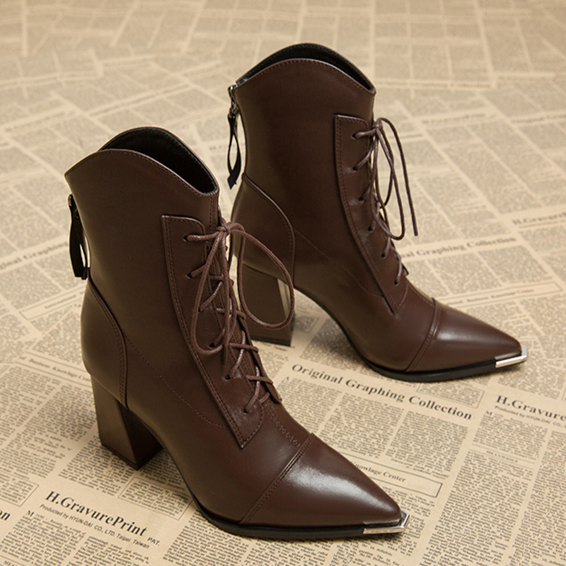 Frauen Stiefeletten Mode Spitz – Winter Clothing Ladies Bewertung und Preis